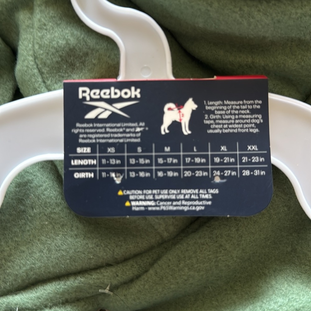 NWT Reebok Reflective Dog Jacket - Picture 5 of 5